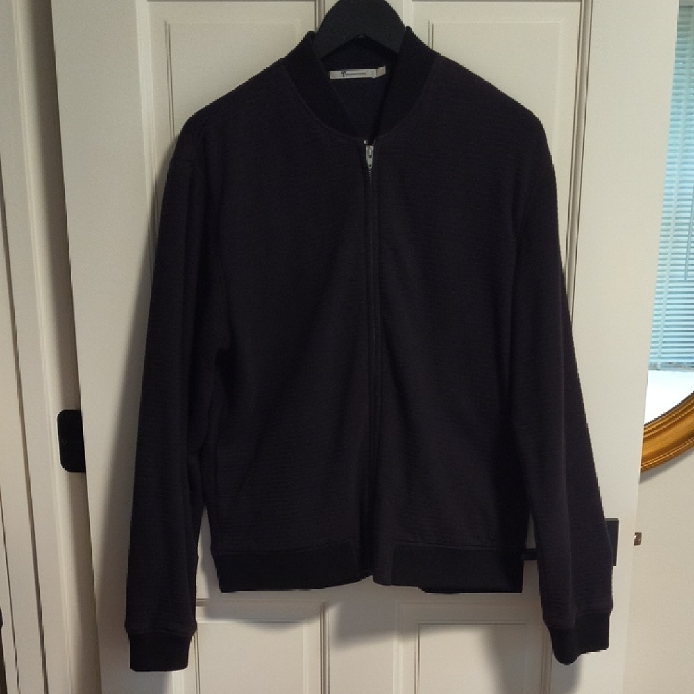 T by Alexander Wang Black Bomber Jacket, Size Large